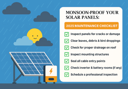 Monsoon Solar Panel Maintenance